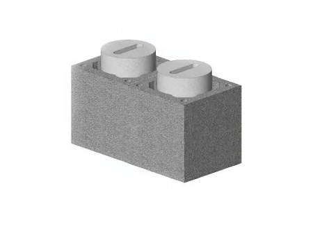 Комплект блок-опора Schiedel Uni 0.33 пм для двухходового дымохода с вентканалом Ø-140L/140 мм