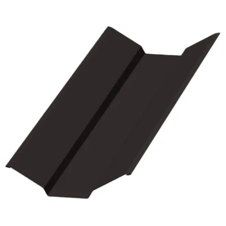 Планка ендовы верхняя Металл Профиль 76x76x2000 Viking E 0,5 цвет RAL 8019