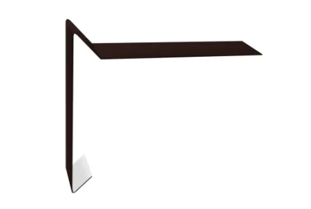 Планка ветровая для мягкой кровли Grand Line 100x20x100 0,5 Satin Matt цвет RAL 8017