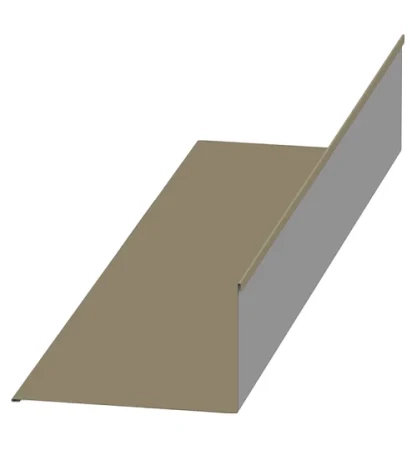 Планка примыкания верхняя Металл Профиль 250x147x2000 0,45 Полиэстер цвет RAL 1035