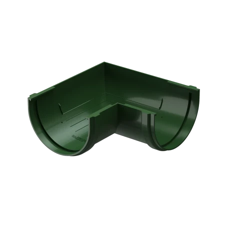Угол желоба универсальный d-120 мм 90 гр ПВХ Döcke Standard зеленый RAL 6005