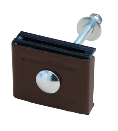 Крепление скоба (болт М6x85+гайка антивандальная М6) RAL8017