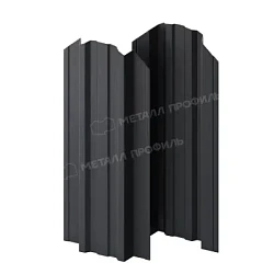 Штакетник Металл Профиль Прямоугольный Trapeze Viking двухсторонний 0,45 фигурный