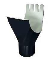 Воронка желоба d-125x90 мм Grand Line PE Полиэстер двухсторонний 0,6 RAL 7024