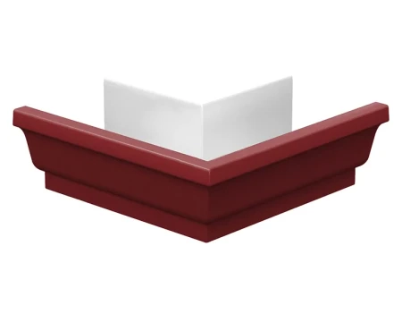 Угол желоба наружный 120x86 мм 90 гр Металл Профиль Бюджет Полиэстер 0,5 RAL 3011 Угол желоба наружный 120x86 мм 90 гр Металл Профиль Бюджет Полиэстер 0,5 RAL 3011