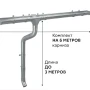 Комплект металлического водостока ГрандЛайн GL ZN d-125x90 мм 6 м/3 м Оцинкованный   фото