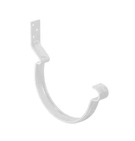 Крюк желоба d-150 мм усиленный короткий Aquasystem Premium Pural 4,0 RAL 9003