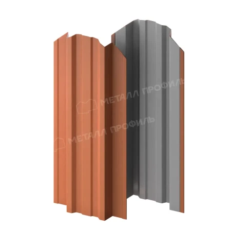 Прямоугольный Trapeze Viking E 0,5 RAL 8004 фигурный