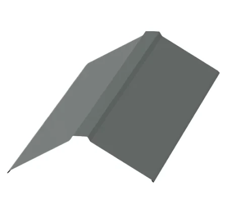 Планка конька плоского Металл Профиль 120x120x2000 0,45 Полиэстер цвет RAL 7005