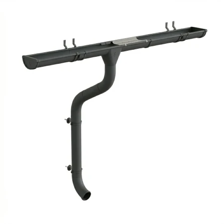 Комплект металлического водостока Аквасистем Премиум d-150x100 мм 6 м/3 м PU Matt RAL 7024   фото