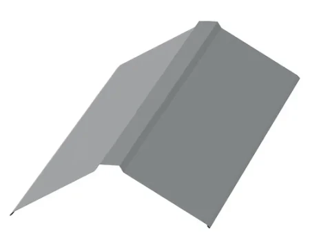 Планка конька плоского Металл Профиль 150x150x2000 0,45 Полиэстер цвет RAL 7004