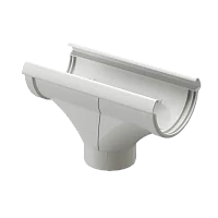 Воронка желоба ПВХ d-141x100 мм Döcke Lux пломбир RAL 9003