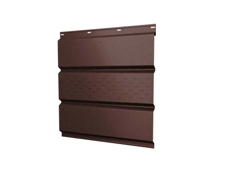 Металлический софит Grand Line Satin Matt 0,5 с частичной перфорацией Ral 8017