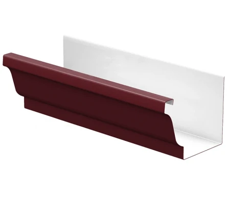 Желоб водосточный 120x86x3000 мм Металл Профиль Бюджет Полиэстер 0,5   фото