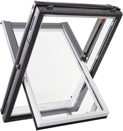 Мансардное окно Roto Designo R45 K200   фото Мансардное окно Roto Designo R45 K200   фото