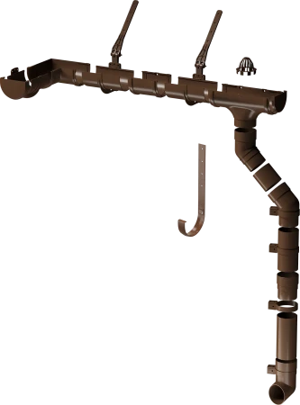 Заглушка воронки d-120 мм ПВХ Döcke Premium каштан RAL 8017