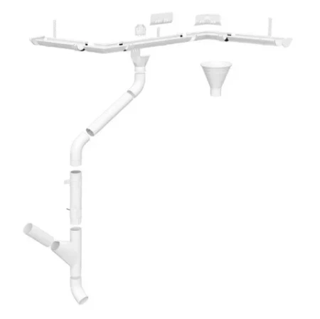 Крюк желоба усиленный d-150x300 мм Металл Профиль FORAMINA PUR 3,0 RAL 9010
