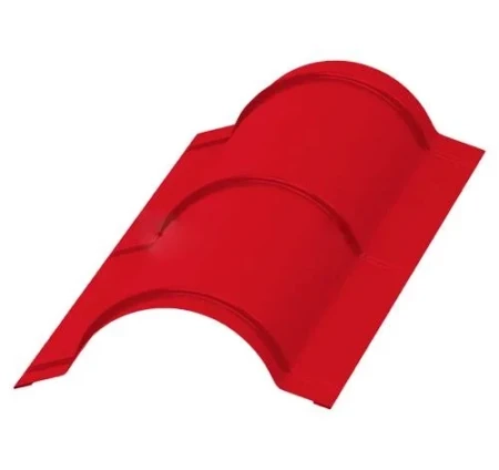 Планка конька круглого Металл Профиль R110x2000 0,45 Полиэстер цвет RAL 3020