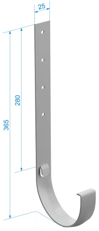 Кронштейн желоба ПВХ d-120 мм металлический Döcke Premium   фото
