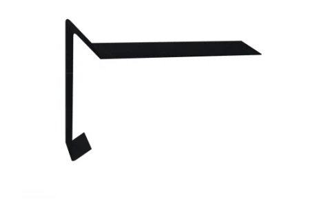 Планка ветровая для мягкой кровли Grand Line 100x20x70 0,45 Полиэстер цвет RAL 9005