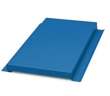 Линеарная панель Металл профиль Primepanel-Т-Г 24х281 мм с рустом Norman Ral 5002