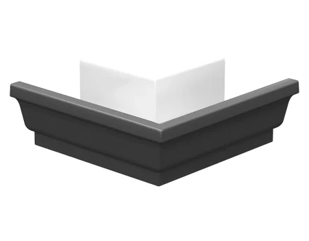 Угол желоба наружный 120x86 мм 90 гр Металл Профиль Бюджет Полиэстер 0,5 RAL 7024