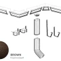 Угол желоба внутренний 120x86 мм Металл Профиль FORAMINA FREEZE QUADRO Valori двухстороннее 0,7 Brown