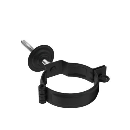 Декоративный хомут (кронштейн) трубы под метиз d-100 мм Aquasystem Premium PU Matt 0,6 RAL 9005