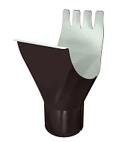 Воронка желоба d-125x90 мм Grand Line PE Полиэстер двухсторонний 0,6 RR 32