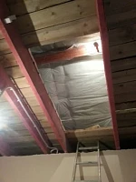 Деталь крепления люк-лестницы Fakro в потолке