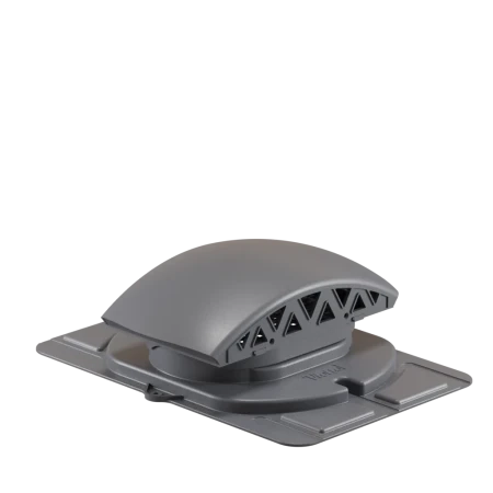 Кровельный вентиль (черепаха) с универсальным проходным элементом Viotto цвет серый (RAL 7024)