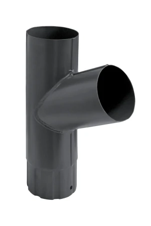 Тройник трубы d-90 мм Grand Line Полиуретан 0,5 RAL 7024