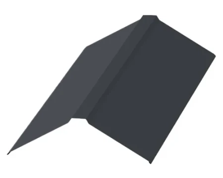 Планка конька плоского Металл Профиль 150x150x2000 0,5 Norman цвет RAL 7024 Планка конька плоского Металл Профиль 150x150x2000 0,5 Norman цвет RAL 7024