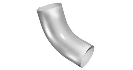 Колено трубы d-90 мм 60 гр. Grand Line Optima Полиэстер двухсторонний 0,6 RAL 9003