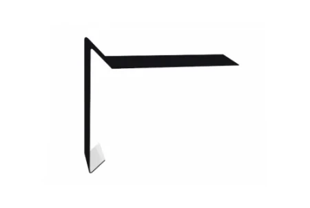 Планка ветровая для мягкой кровли Grand Line 100x20x100 0,45 Drap цвет RAL 9005