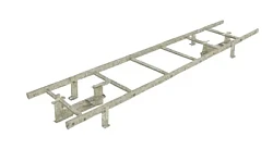 Кровельная лестница Borge для фальцевой кровли 1,8 м Оцинкованная