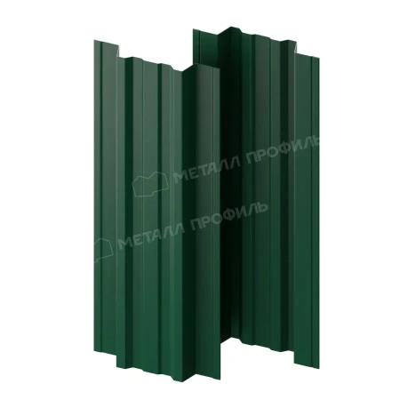 Прямоугольный Trapeze Полиэстер двухсторонний 0,45 RAL 6005 прямой