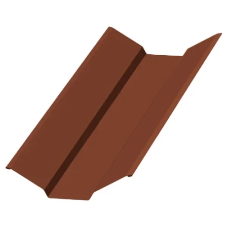 Планка ендовы верхняя Металл Профиль 76x76x2000 0,5 Norman цвет RAL 8004 Планка ендовы верхняя Металл Профиль 76x76x2000 0,5 Norman цвет RAL 8004