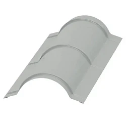 Планка конька круглого Металл Профиль R110x2000 Полиэстер 0,45