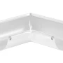 Угол желоба внутренний d-125 мм 90 гр Aquasystem Premium Pural 0,6 RAL 9003