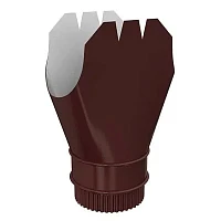 Воронка желоба выпускная d-185x150 мм Металл Профиль Проект Полиэстер 0,5 RAL 8017