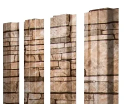 Штакетник Grand Line П-образный Print Elite 0,45 прямой