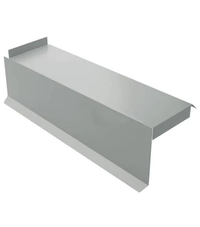 Планка сегментная торцевая левая Металл Профиль 400 мм 0,5 Norman цвет RAL 9006