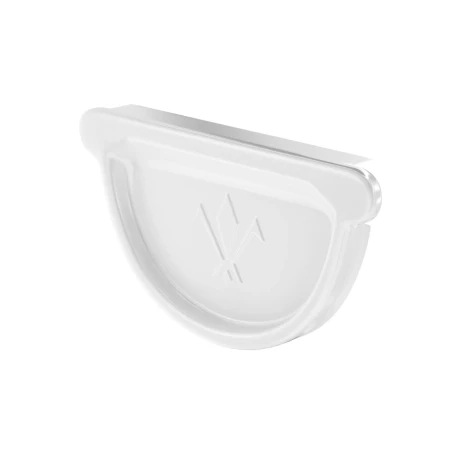 Заглушка желоба универсальная с резиновым уплотнителем d-150 мм Aquasystem Premium Pural 0,6 RAL 9003