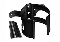 Кронштейн трубы ПВХ d-90 мм на дерево металлический ГрандЛайн черный RAL 9005