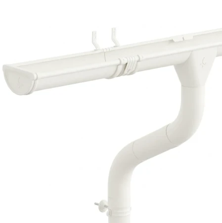 Комплект металлического водостока Аквасистем Комфорт d-150x100 мм 6 м/3 м PU Ral 9003   фото