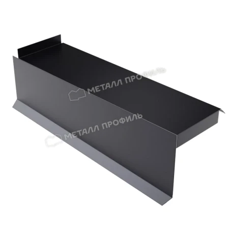 Планка сегментная торцевая левая Металл Профиль 400 мм 0,5 PURMAN цвет RAL 9005 Планка сегментная торцевая левая Металл Профиль 400 мм 0,5 PURMAN цвет RAL 9005