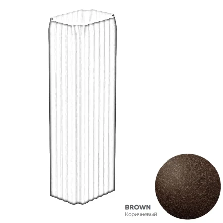Труба водосточная 76x102x3000 мм Металл Профиль FORAMINA FREEZE QUADRO Valori двухстороннее 0,5 Brown