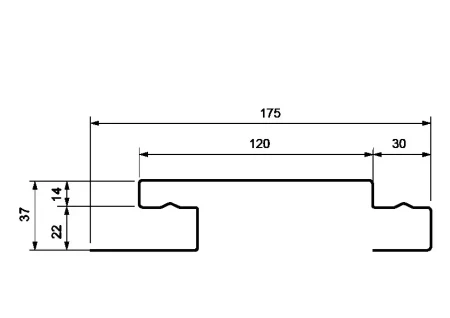 Планка наборная (наличник) 3,0 м для составного угла Grand Line (белая)