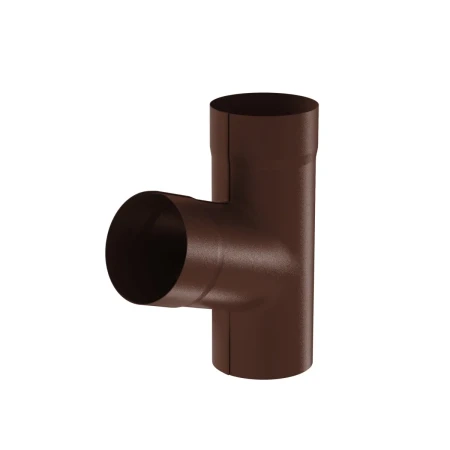 Тройник трубы d-100 мм Aquasystem Premium Pural Matt 0,6 RAL 8017